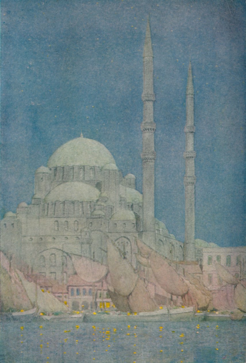 مسجد Yeni-Valide-Jamissi ، القسطنطينية ، 1913 بواسطة جول جويرين