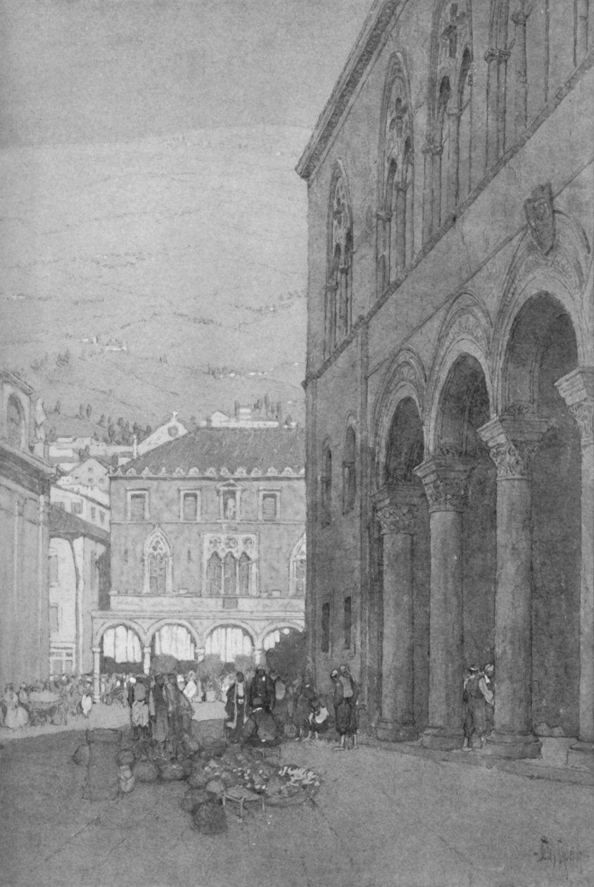 قصر الرؤساء والساحة العامة في راجوسا ، 1913 بواسطة جول جويرين