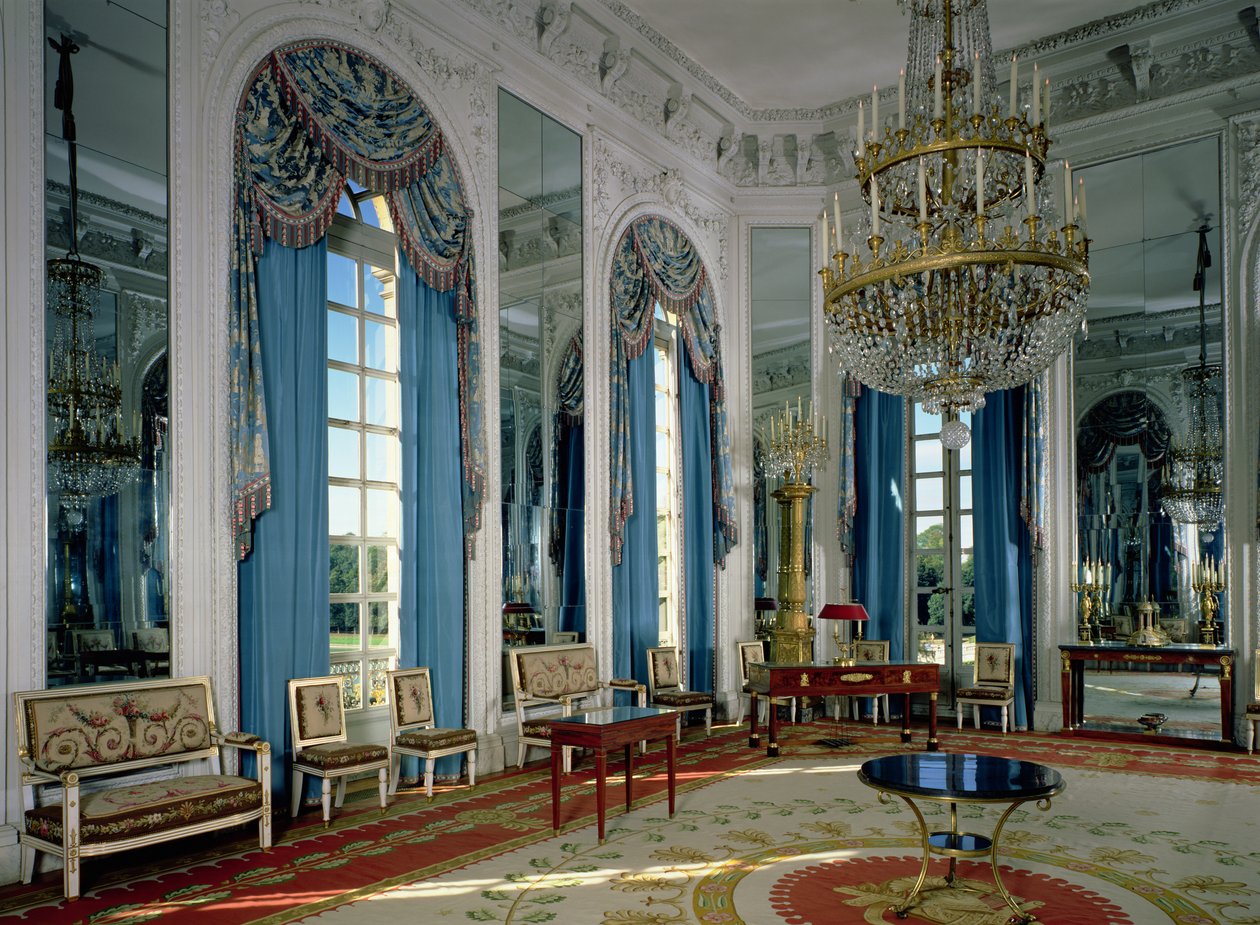 الصالون الزجاجي (غرفة المرايا) في Grand Trianon ، 1687 ، تم ترميمه 1962-66 بواسطة جول هاردوين مانسارت