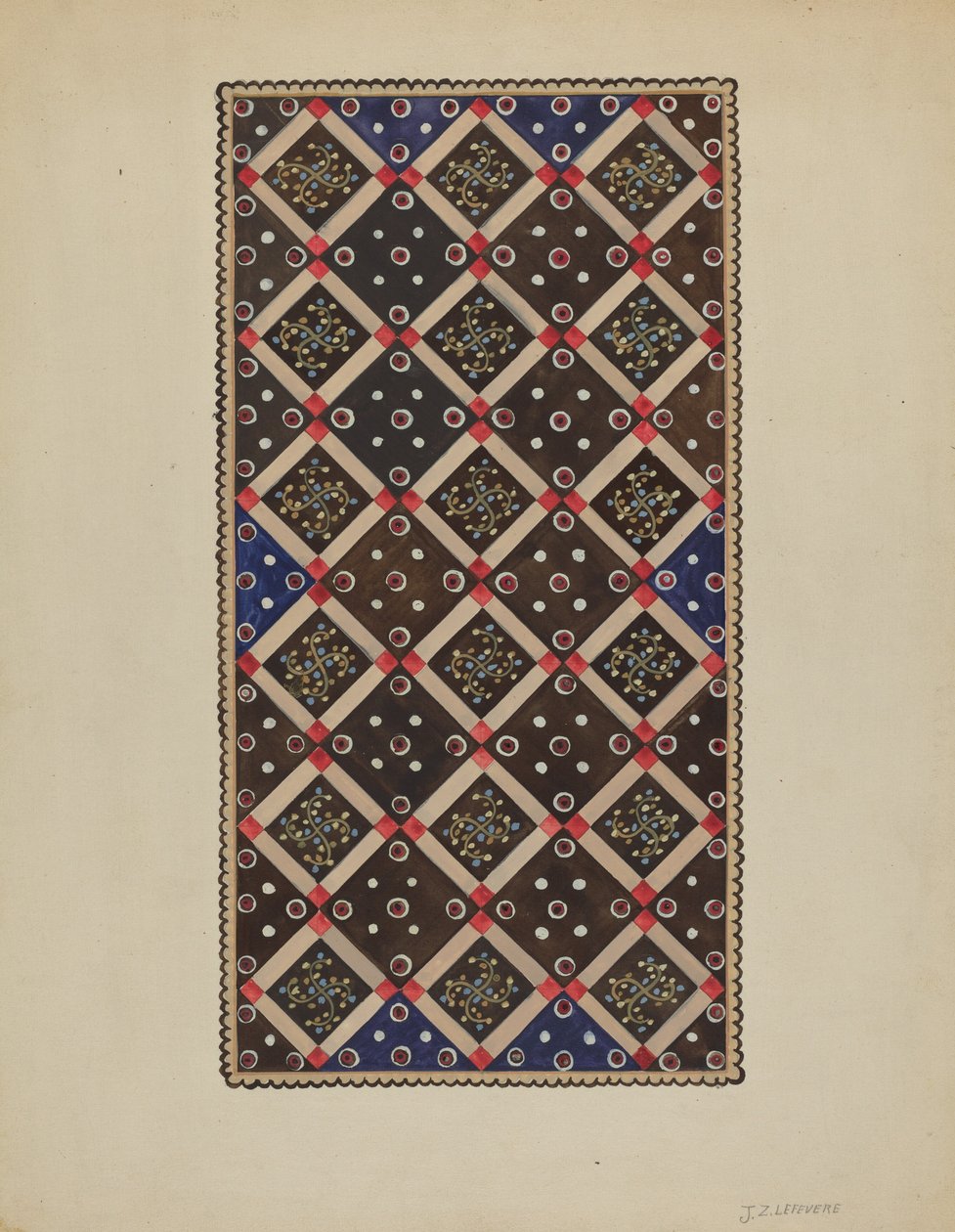 بساط زر ، c. 1936. بواسطة جول ليفيفر