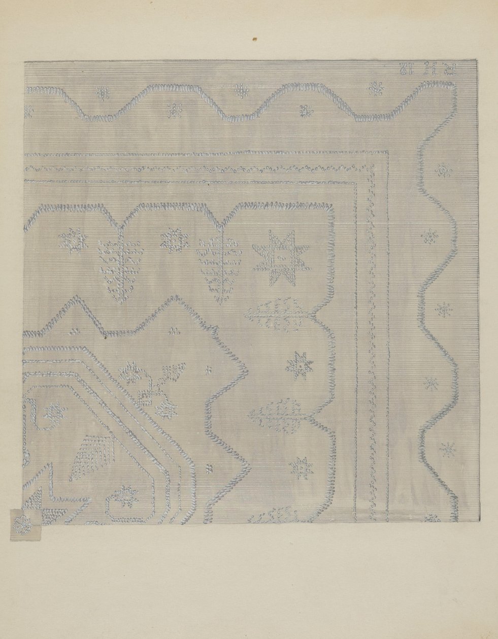 غطاء الشمعدان المنسوج ، ج. 1936. بواسطة جول ليفيفر