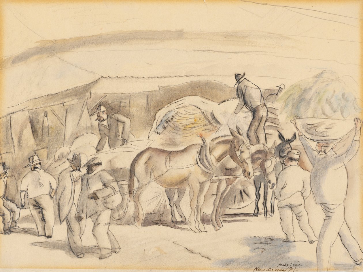 الحصادات ، 1917 (مرحاض على ورق) بواسطة جول باسين