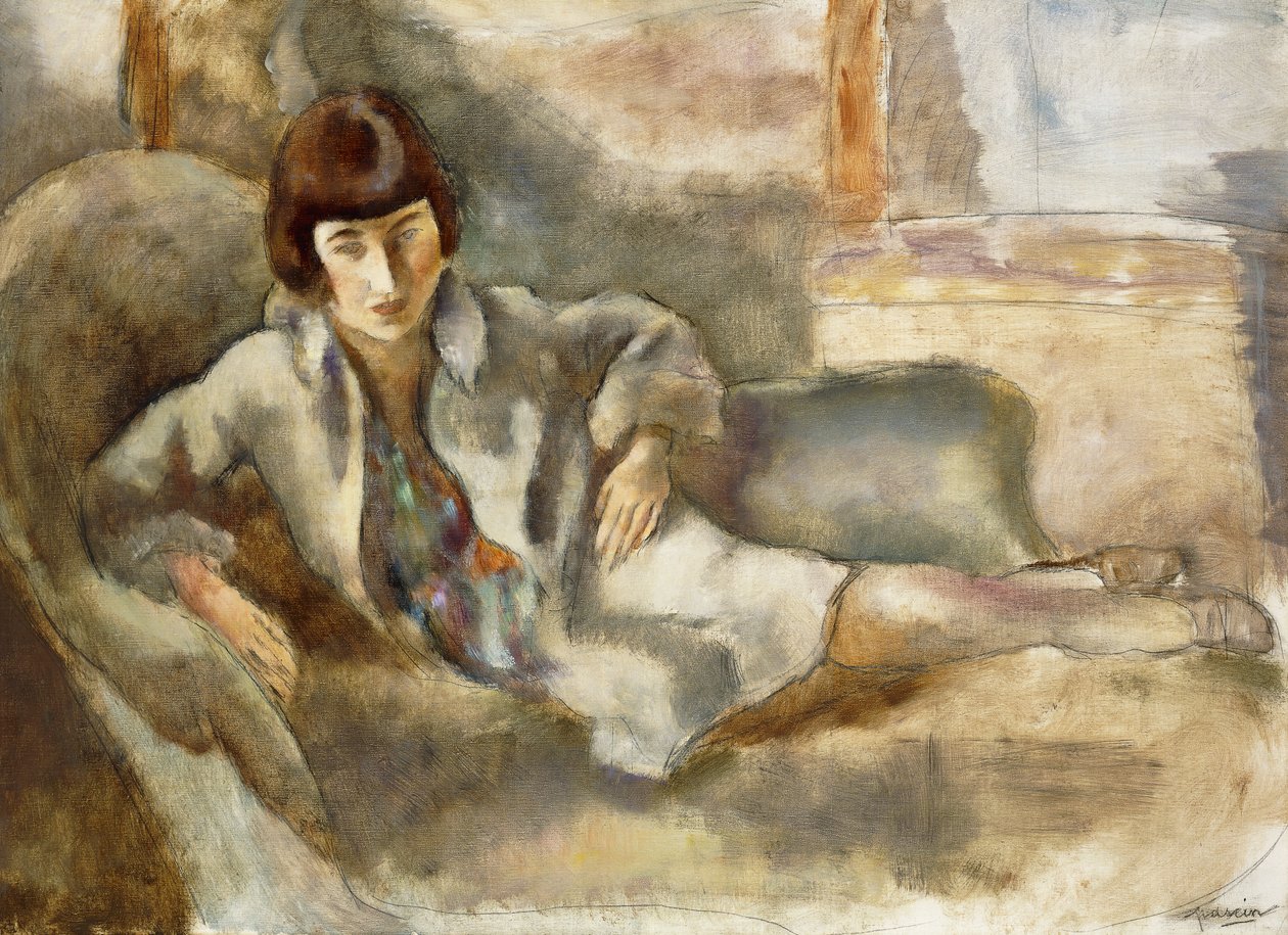 امرأة على الأريكة. السيدة في كاناب ، ج .1927 بواسطة جول باسين