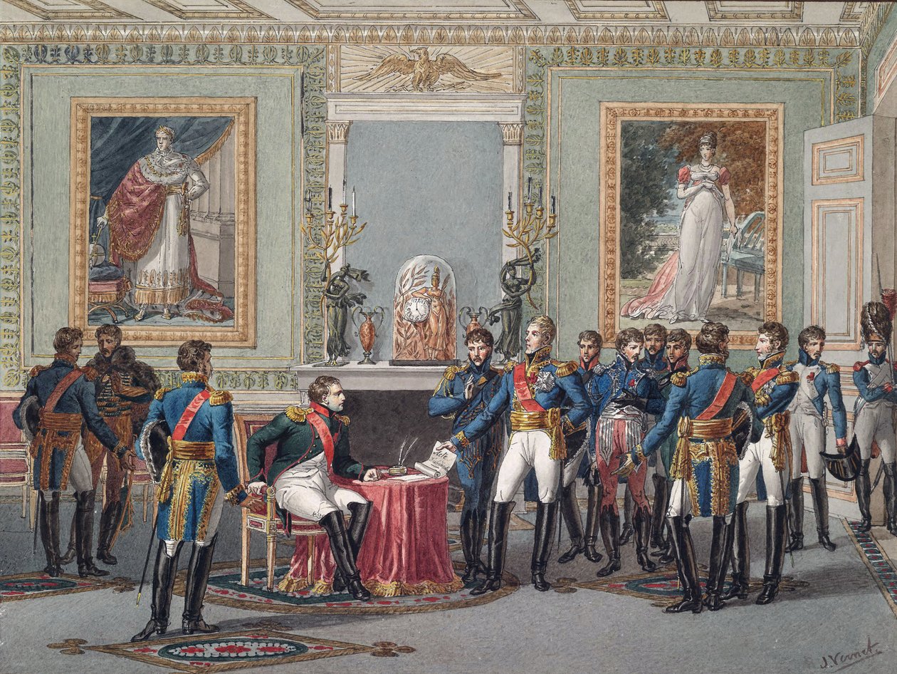 تنازل نابليون في فونتينبلو في 11 أبريل 1814 بواسطة جول فيرنت