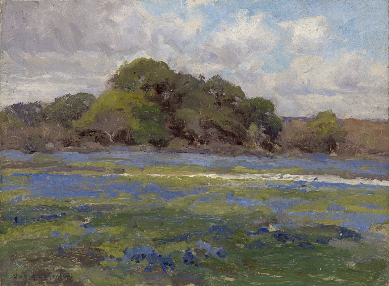 طريق عبر Bluebonnets ، ج .1919 بواسطة جوليان اوندرونك