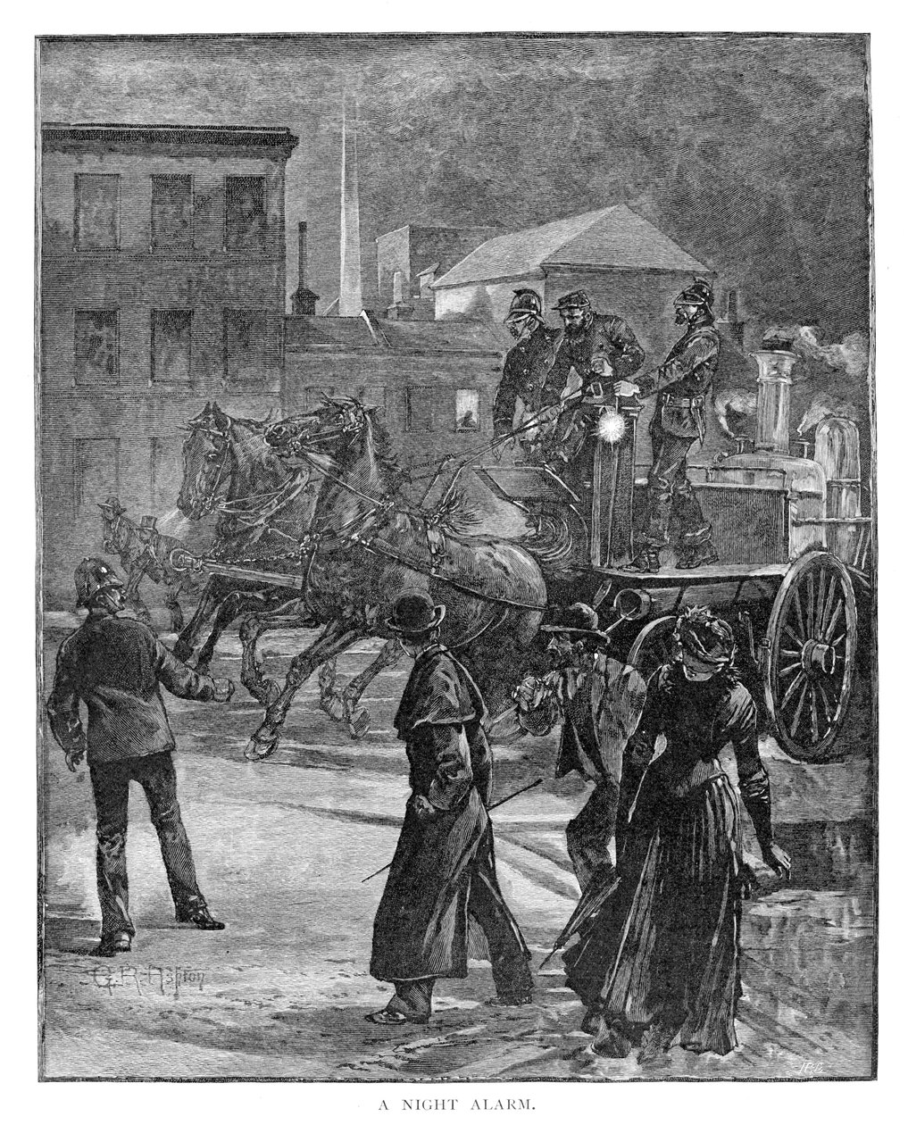 إنذار ليلي ، 1886. بواسطة جوليان أشتون