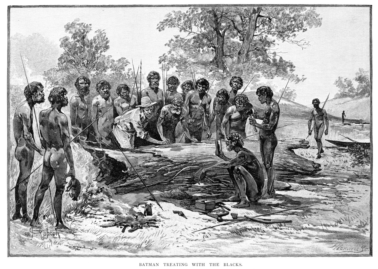 باتمان يعامل مع السود ، 1835 ، 1886. بواسطة جوليان أشتون