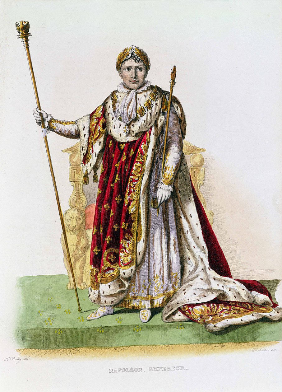 الإمبراطور نابليون الثاني (1808-73) محفور من قبل Delaistre ، c.1830 (نقش الألوان) بواسطة جوليان ليوبولد بويلي
