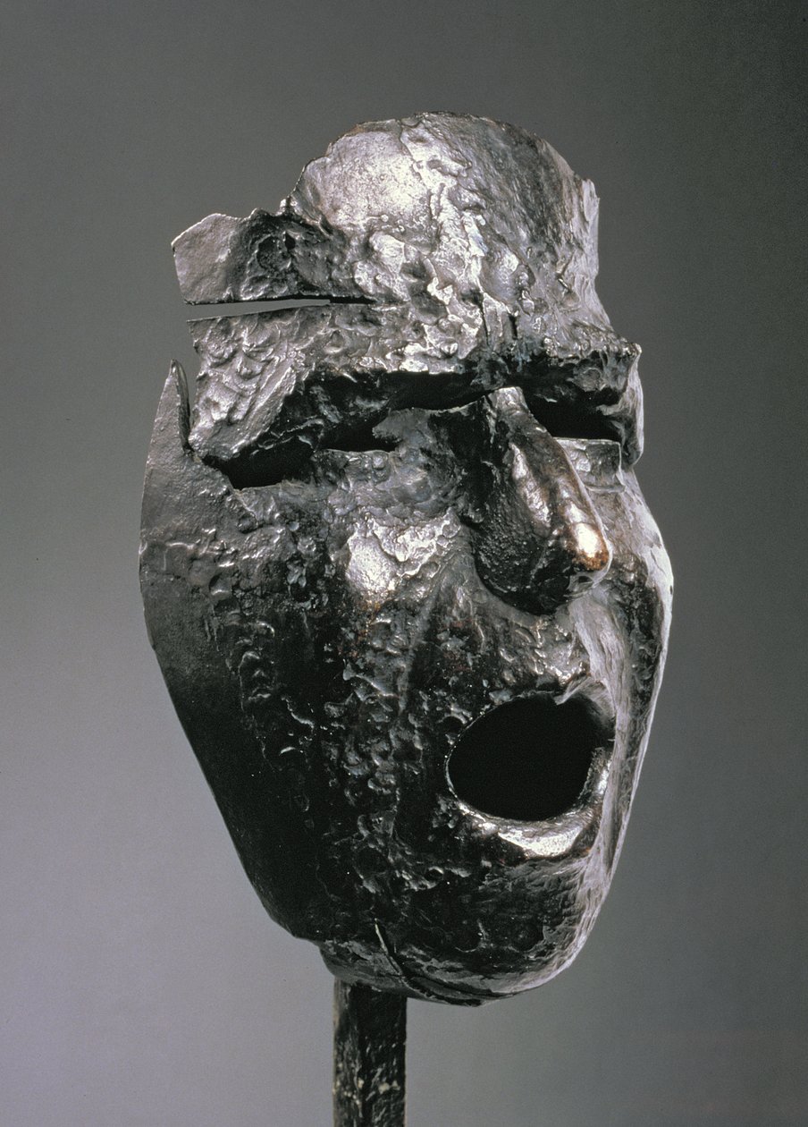قناع: صرخة مونتسيرات (Masque Montserrat criant) ، c.1938-39 (برونزية) بواسطة خوليو جونزاليس
