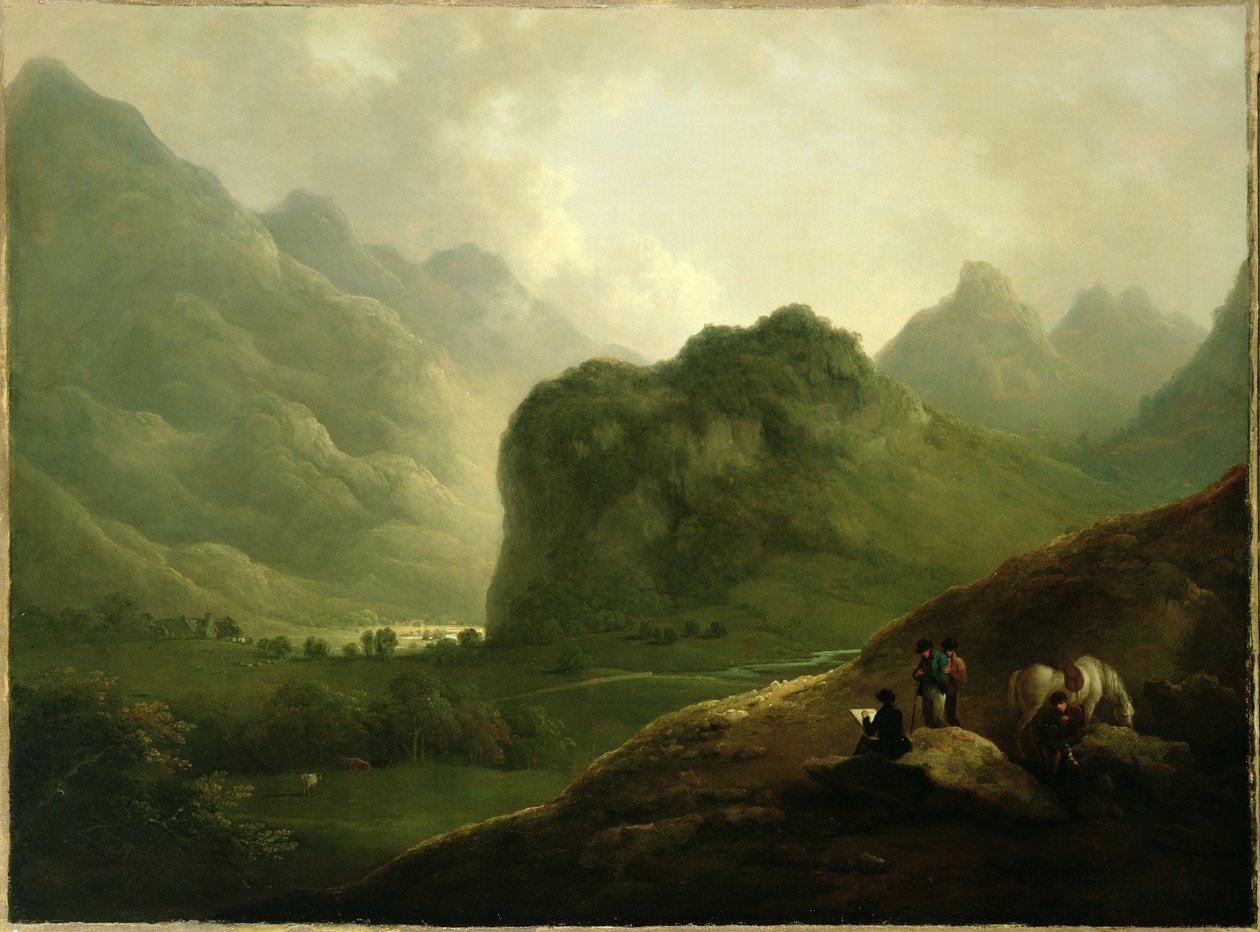 حفلة رسم في الممر في Borrowdale بواسطة يوليوس قيصر إبيتسون