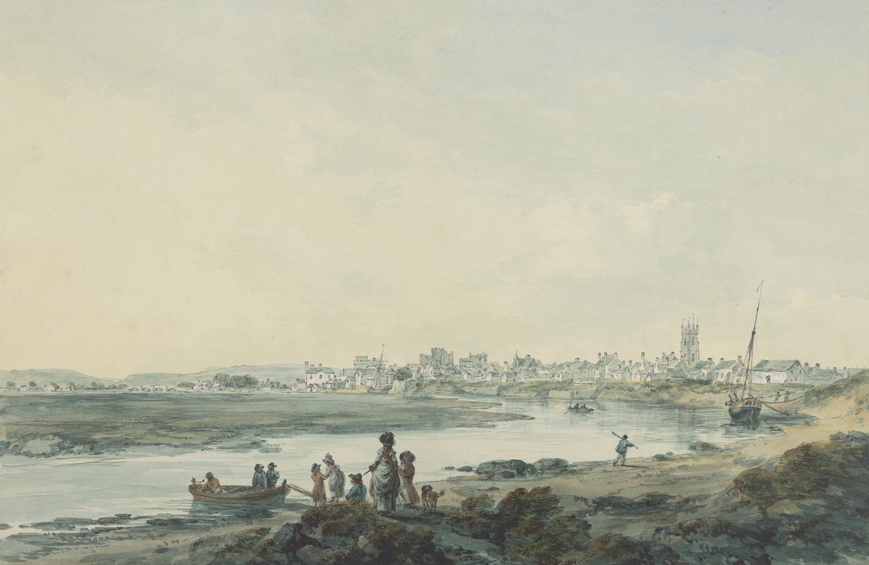 كارديف من الجنوب ، 1789 (مرحاض ، قلم جاف وحبر وغسلها على ورق) بواسطة يوليوس قيصر إبيتسون