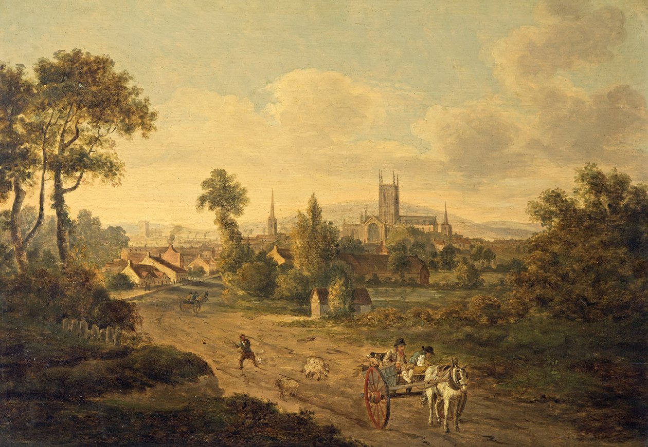 غلوستر من St Mary Magdalen ، c.1780 بواسطة يوليوس قيصر إبيتسون