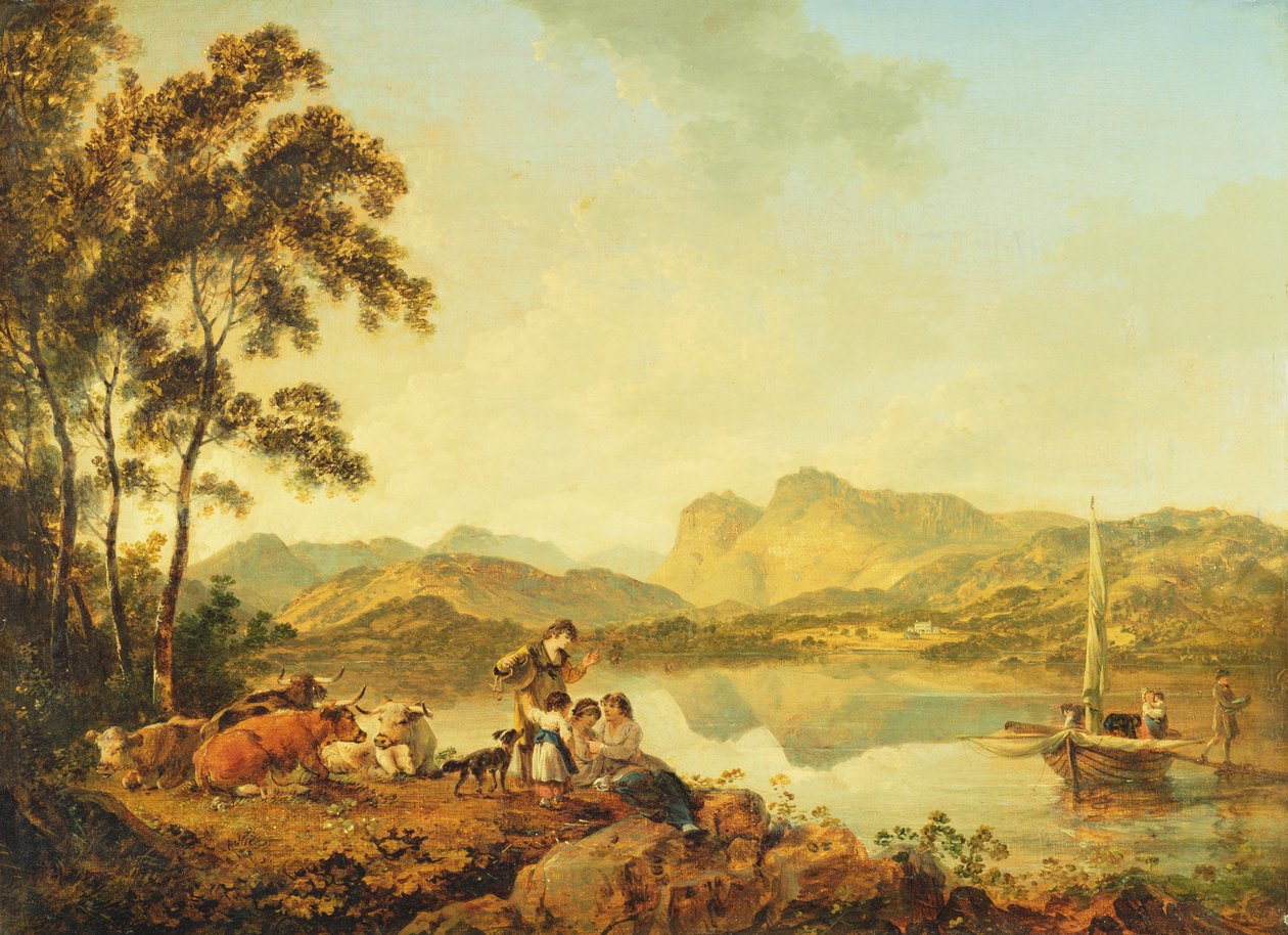 دراجات Langdale من Lowood ، c.1800-06 بواسطة يوليوس قيصر إبيتسون