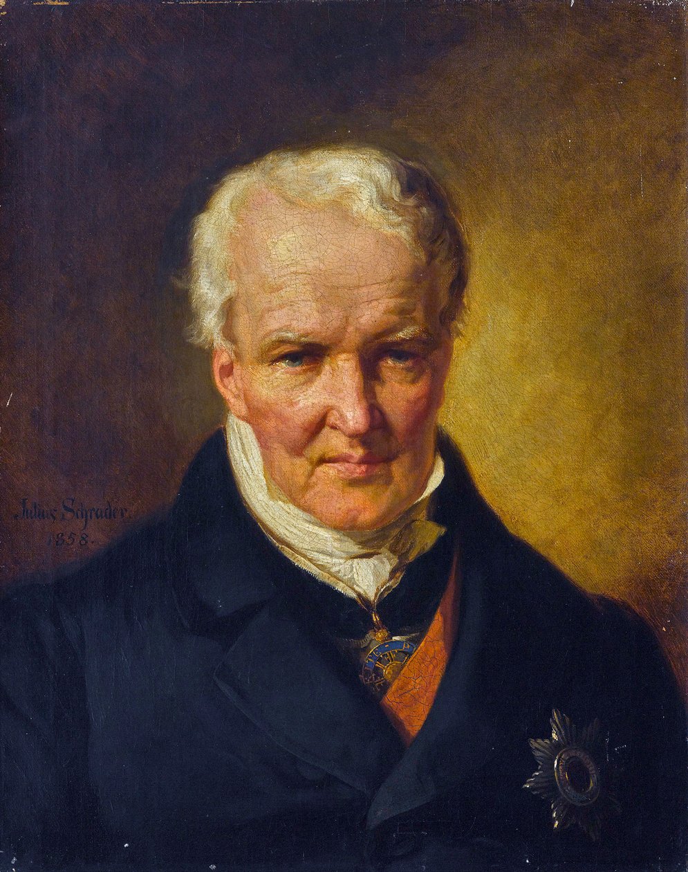 صورة ألكسندر (ألكسندر) فون هومبولت (1769-1859) - جوليوس شريدر (1815-1900). زيت على قماش بواسطة جوليوس فريدريش أنطون (بعد) شريدر