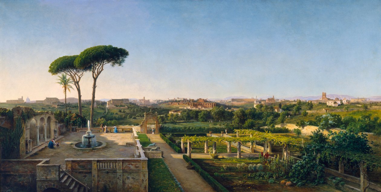 منظر لروما من Aventine ، 1873 بواسطة جوليوس أو مونتالانت