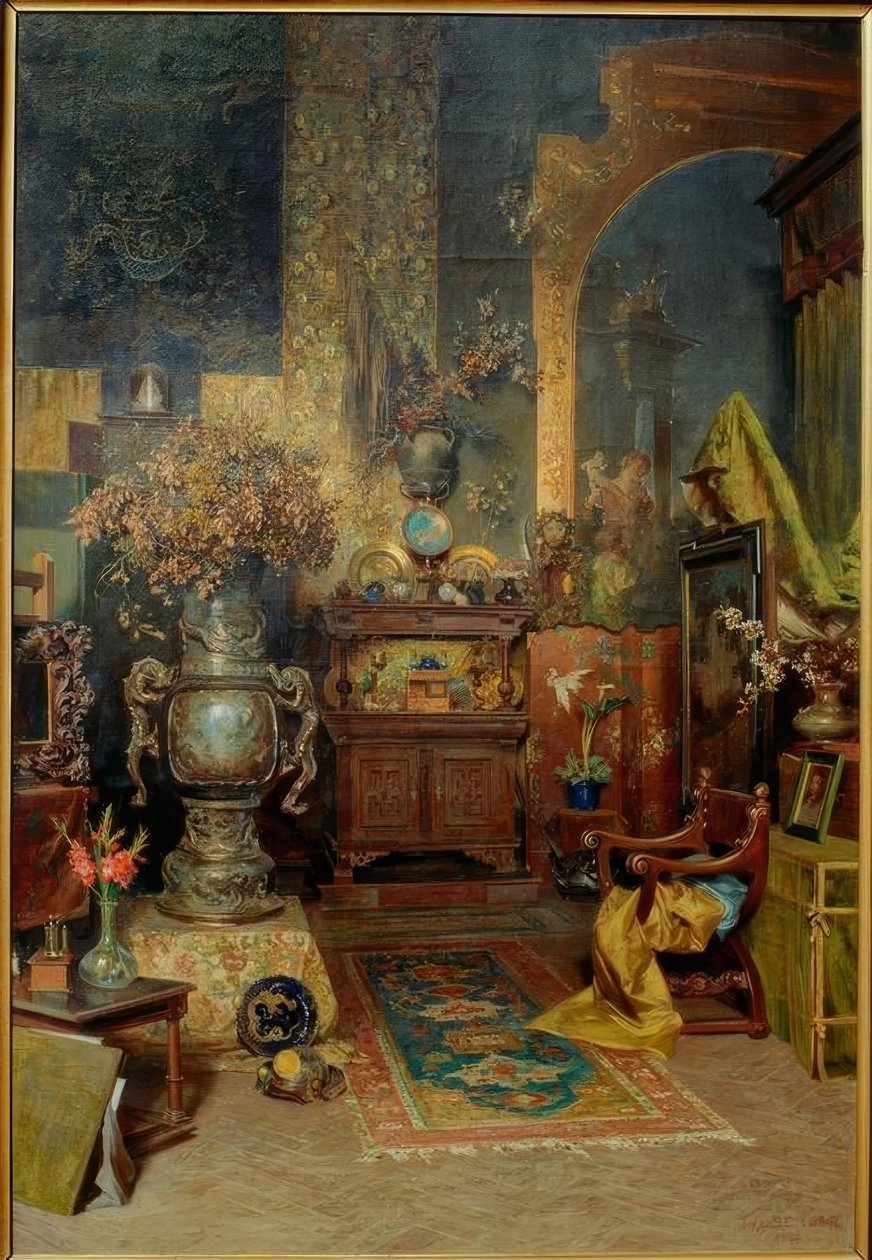 Atelierinterieur بواسطة جوليوس فيكتور بيرجر