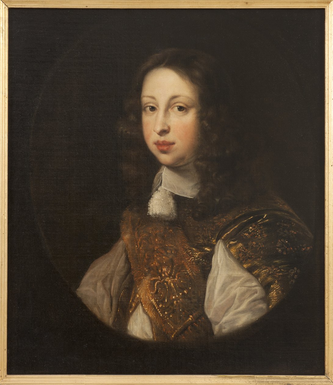 Le prince heritier Johann Georg von Schleswig Holstein Gottorp - صورة يوهان جورج (1638-1655) ، وريث عرش هولشتاين-جوتورب ، بواسطة Ovens ، Jurgen (Jurriaen) (1623-1678). زيت على قماش. الأبعاد: ٦٨ × ٥٩ سم. متحف ستوكهولم الوطني بواسطة يورغن أفران