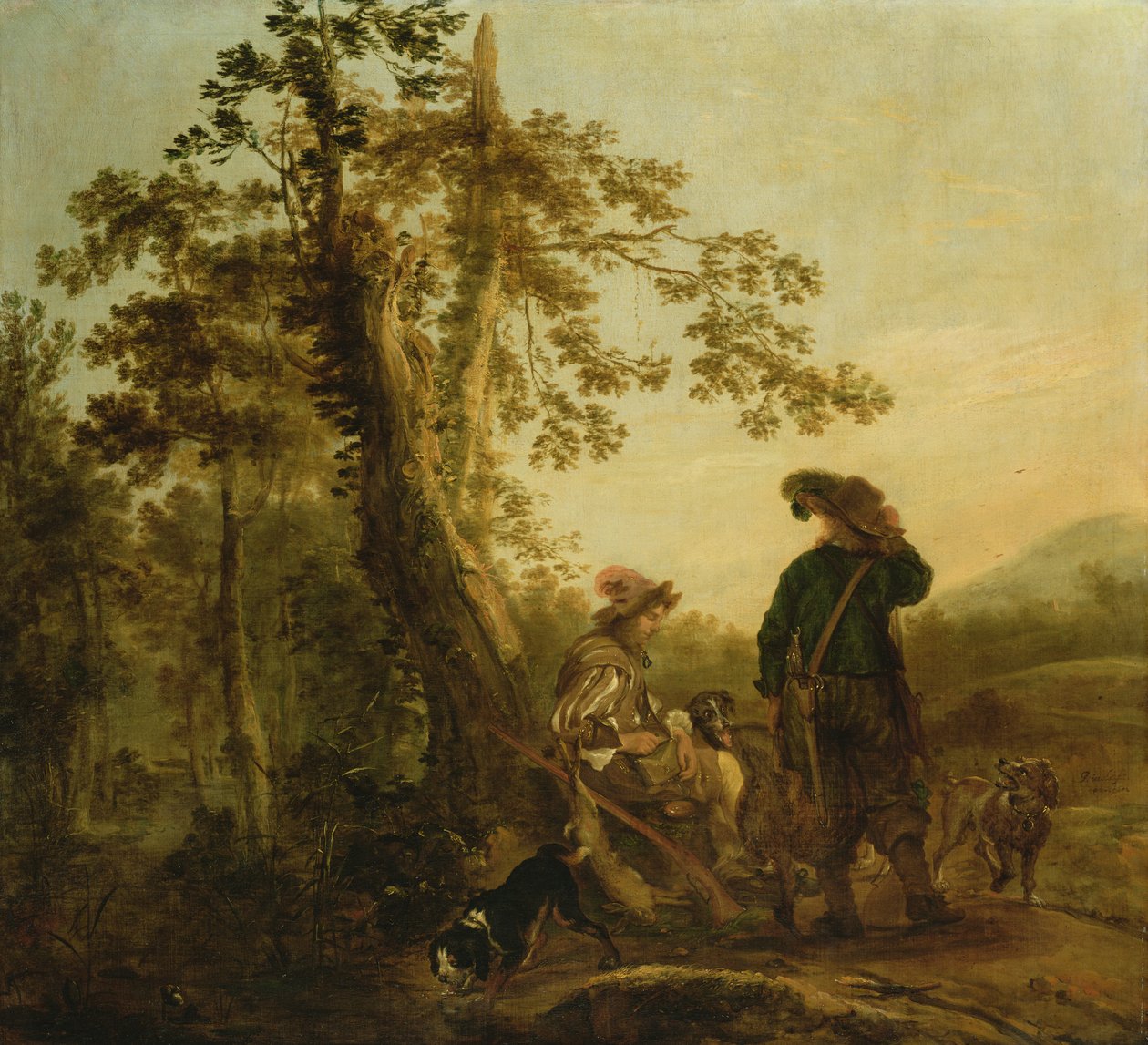 الصيادون يستريحون ، 1652 بواسطة جوريان جاكوبز