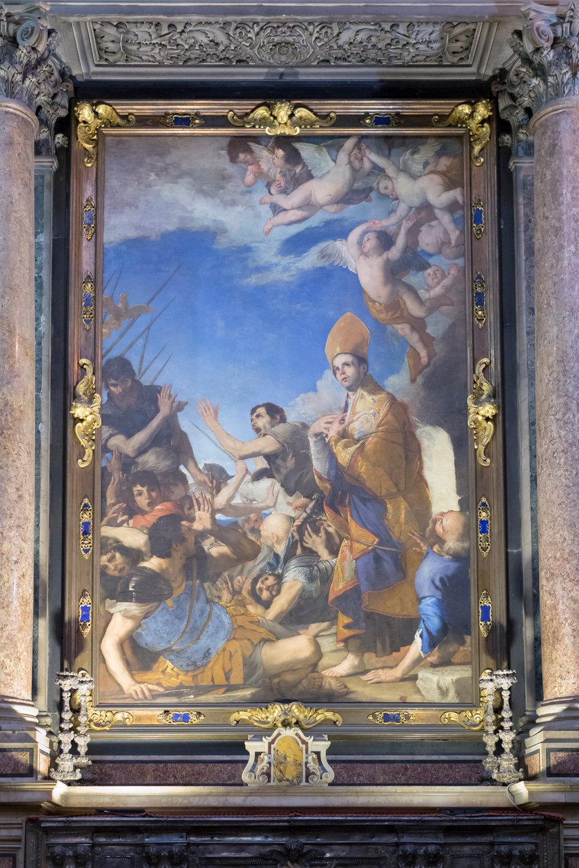 خرج سان جينارو سالما من الفرن بواسطة جوسيبي دي (1591-1652) ريبيرا