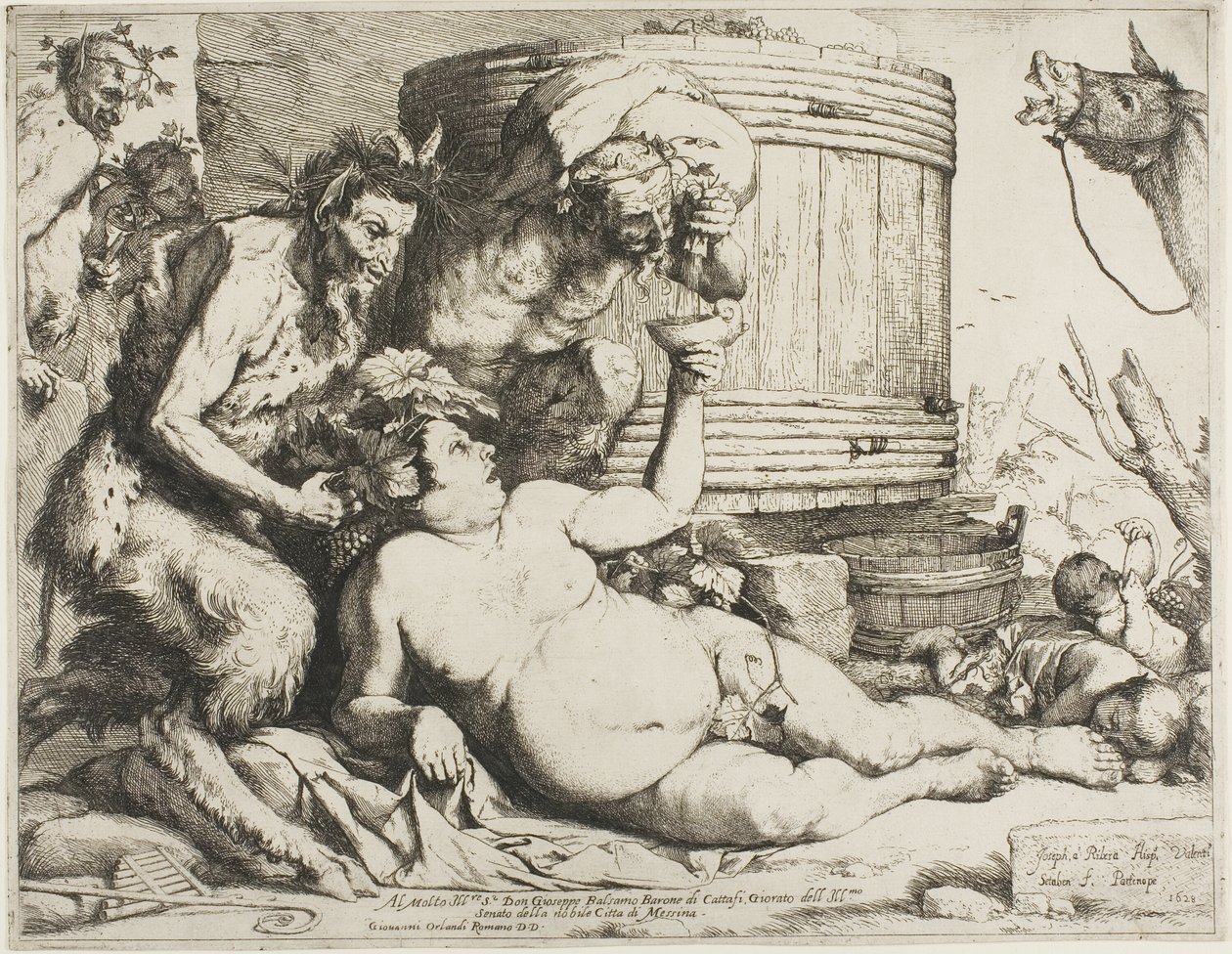 Silenus سكران بواسطة جوسيبي دي ريبيرا