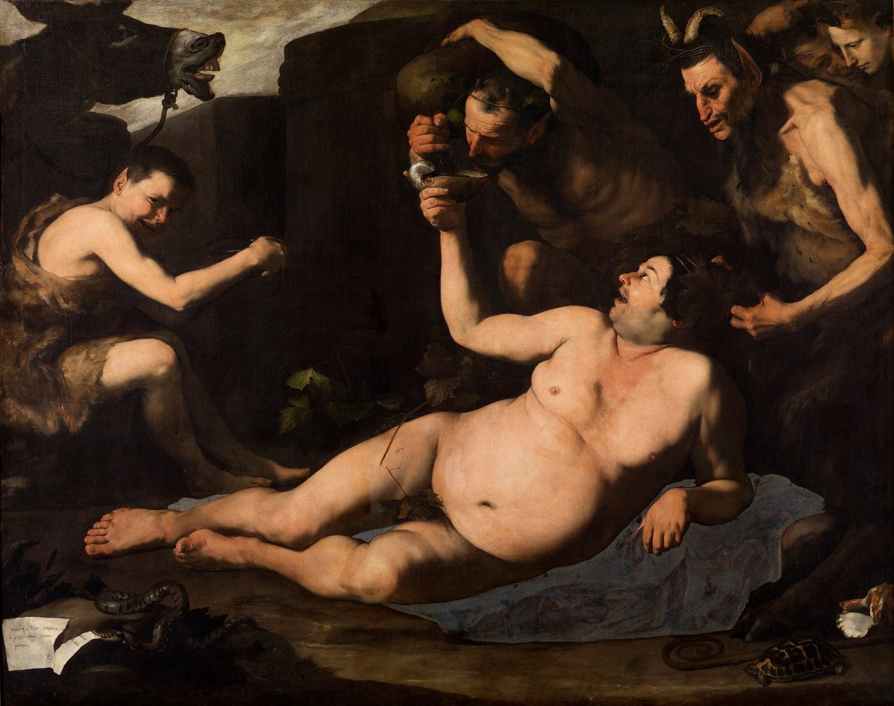 Silenus سكران بواسطة جوسيبي دي ريبيرا