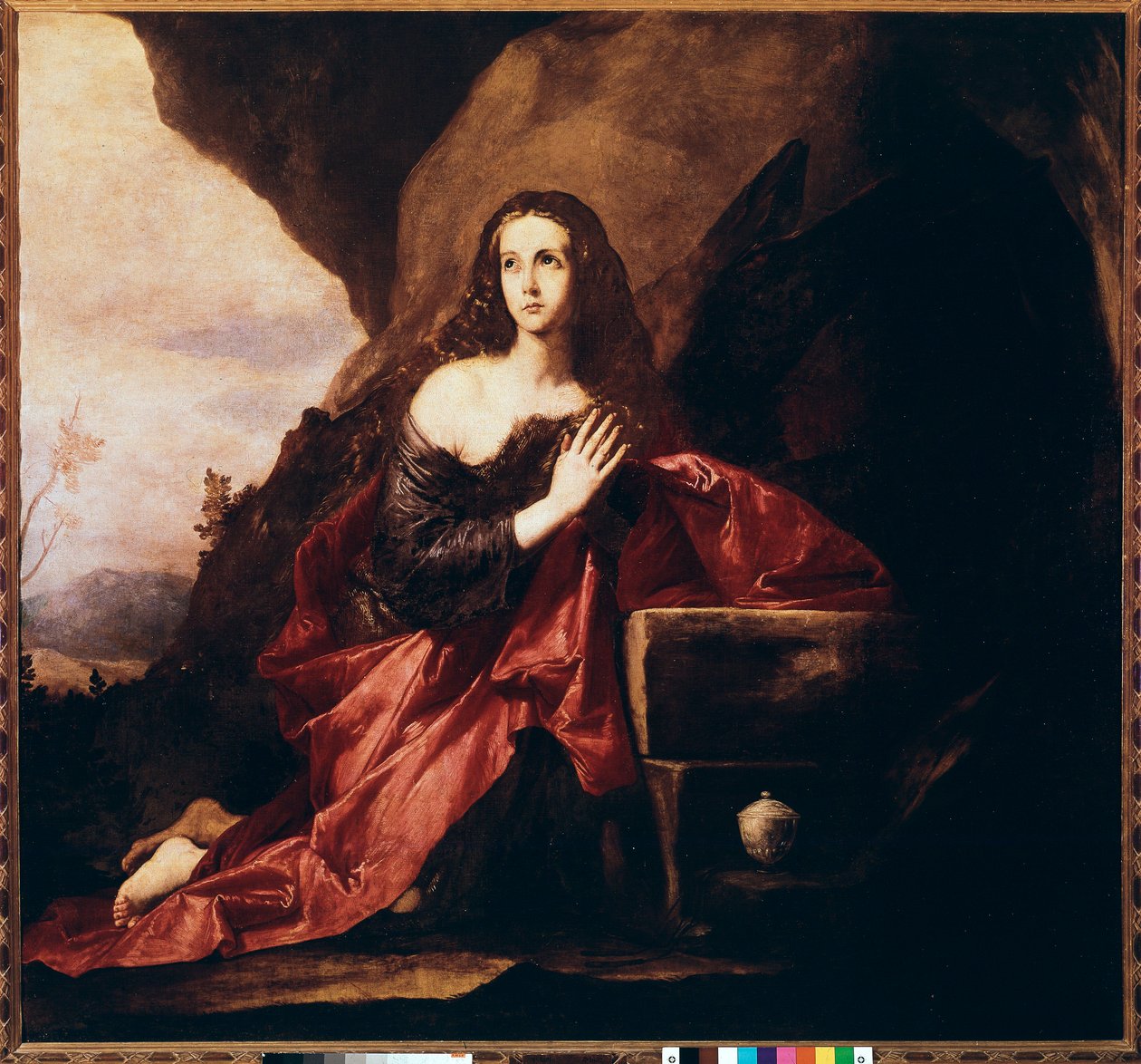 Mary Magdalene praying (oil on canvas بواسطة جوسيبي دي ريبيرا