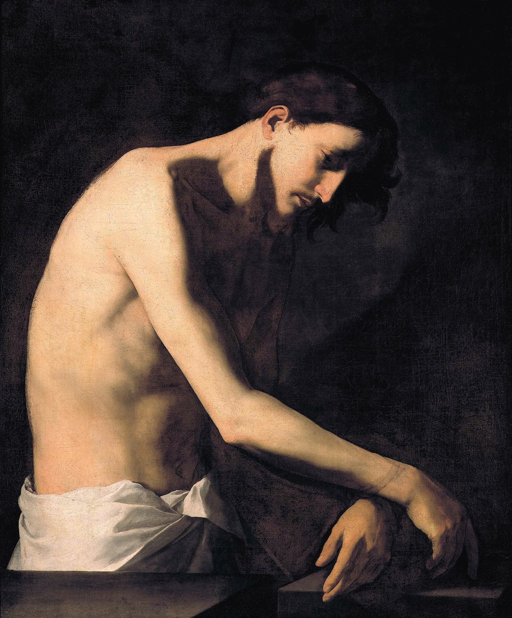 جلد المسيح حسب ريبيرا ، خوسيه دي (1591-1652). زيت على قماش ، مقاس: 99x81 ، ج. 1620 ، جاليريا سابودا ، تورينو بواسطة جوسيبي دي ريبيرا