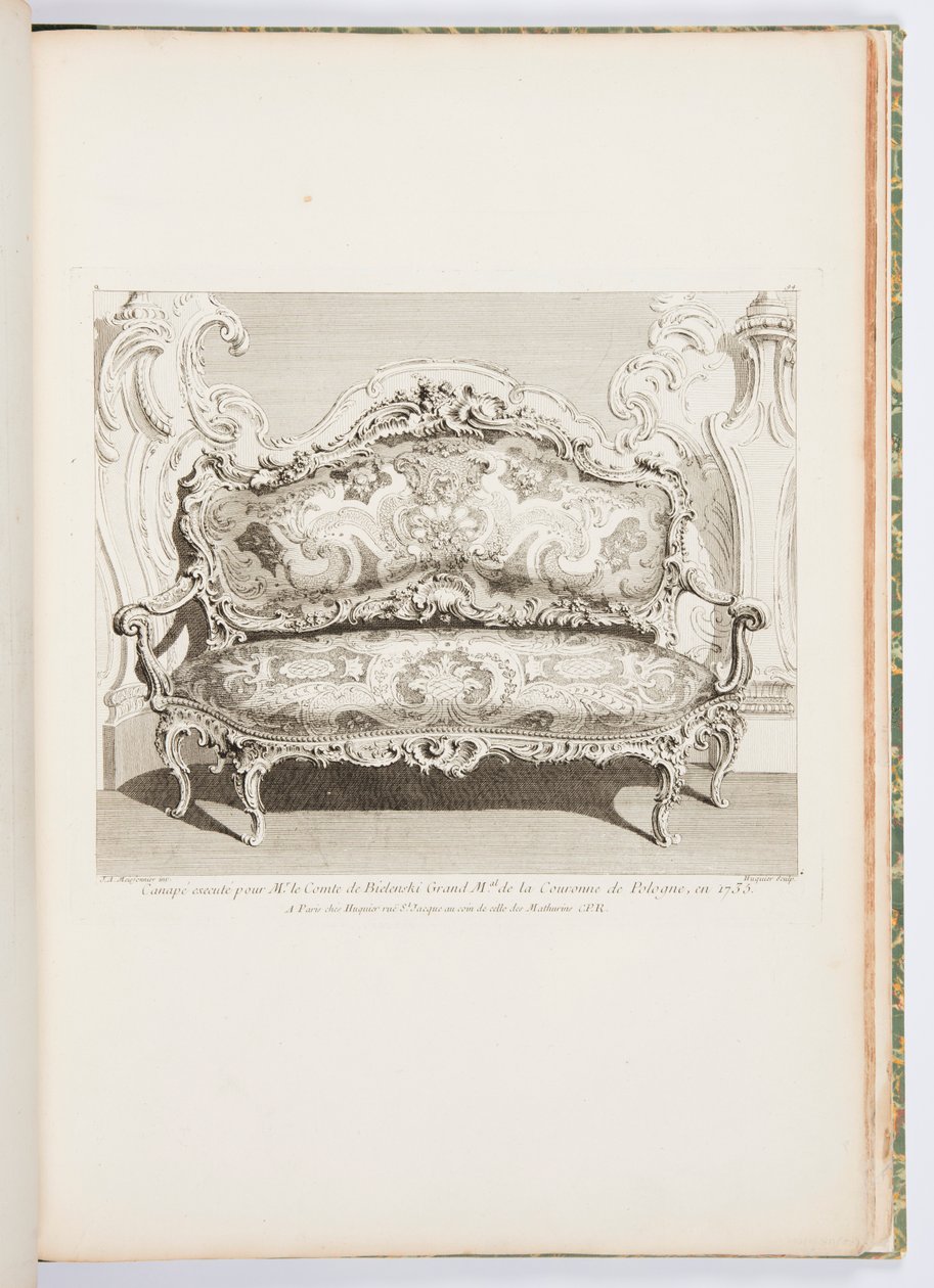 تم إعدام صوفا للسيد كونت بيلينسكي جراند مال من تاج بولندا ، في عام 1735. تم إعدام صوفا لكونت بيلينسكي عام 1735 ، اللوحة الرابعة بواسطة جوست أوريل ميسونير
