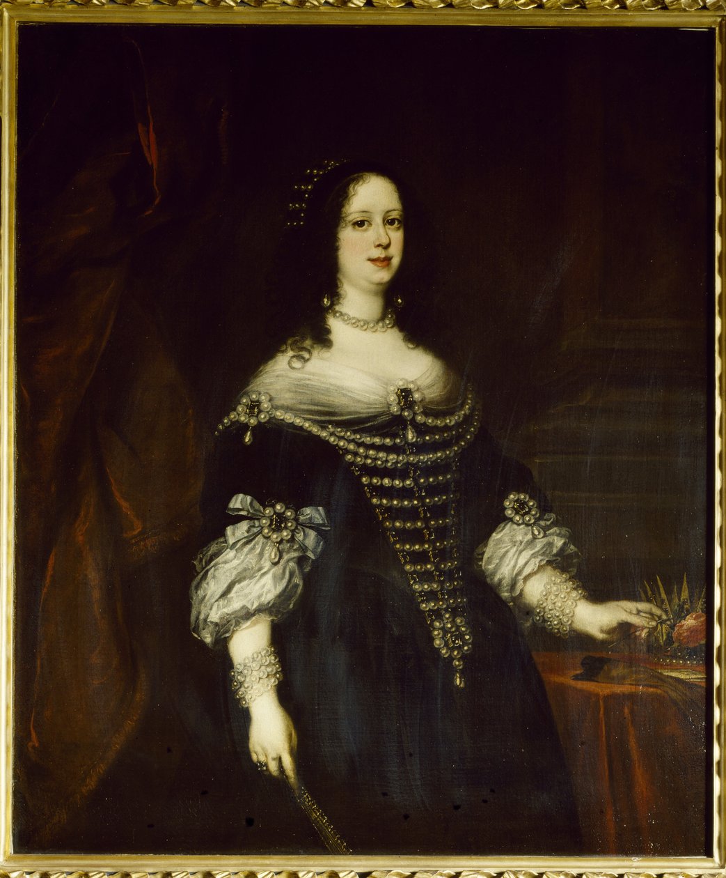 صورة لفيتوريا ديلا روفيري (1622-1694) ، دوقة توسكانا الكبرى ، زوجة فرديناند الثاني دي ميديسيس لوحة لجوستوس سوسترمانز (1597-1681) 1655 ديم. 142 × 119 سم فلورنسا ، جاليريا ديجلي أوفيزي (أوفيزي) بواسطة جوستوس سوسترمانز