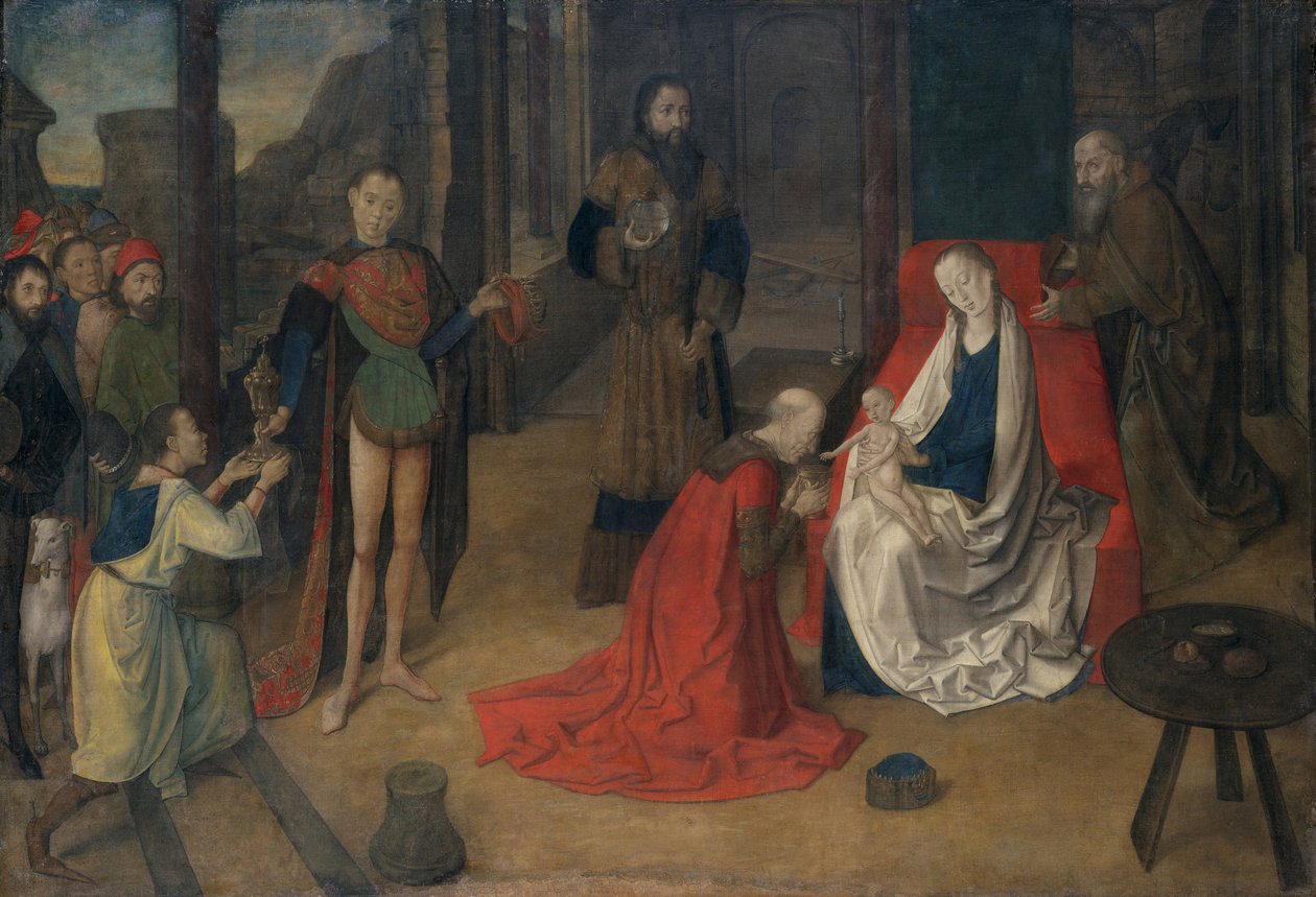 عشق المجوس ، c.1465 بواسطة Justus of Ghent