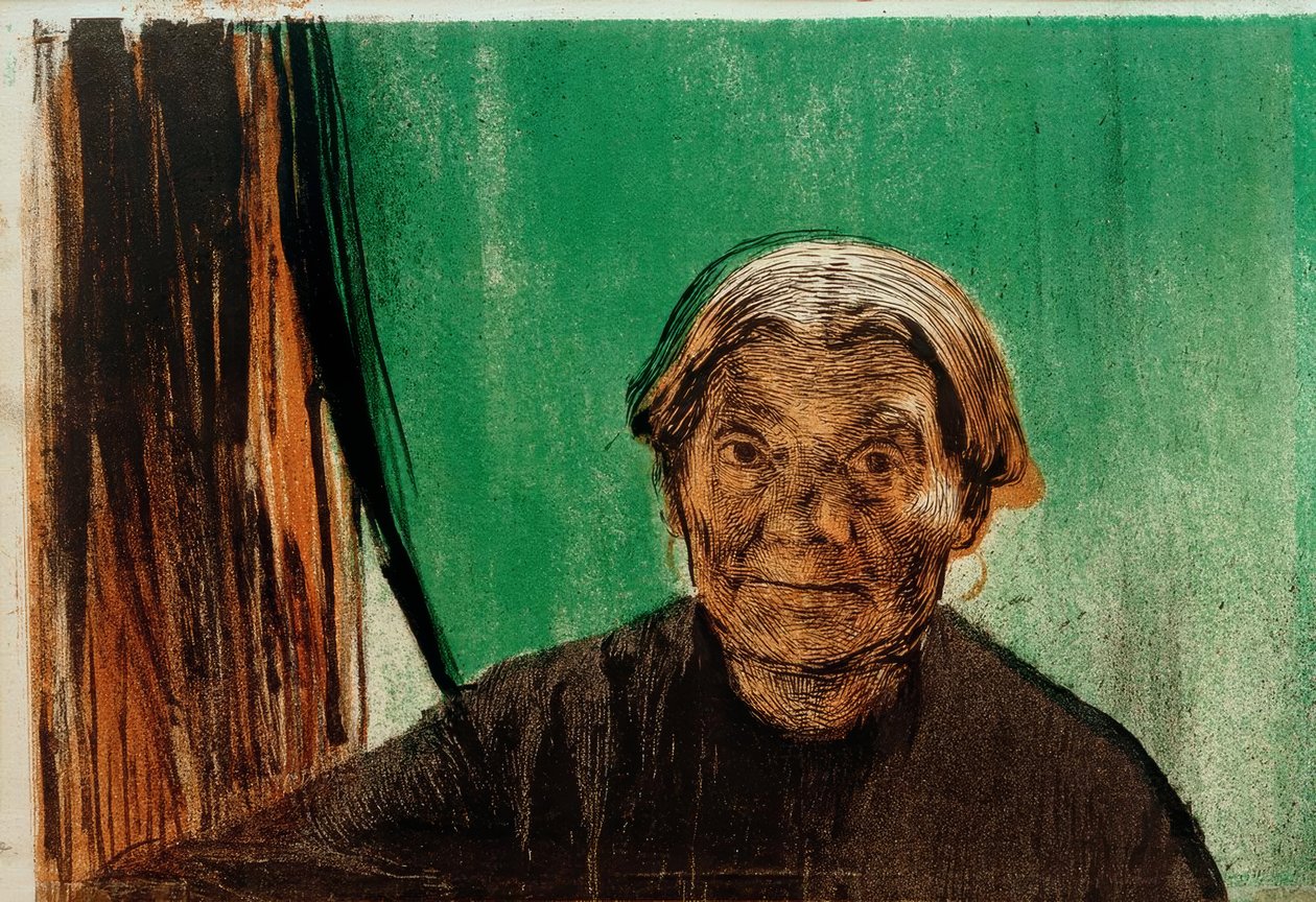 K.Kollwitz ، امرأة عجوز عند النافذة بواسطة كاتي كولويتز