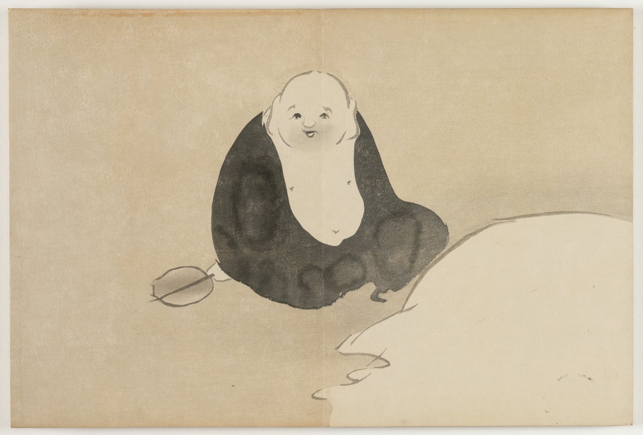 أربع من تمويل wo rlds (Momoyogusa): Hotei بواسطة Kamisaka Sekka