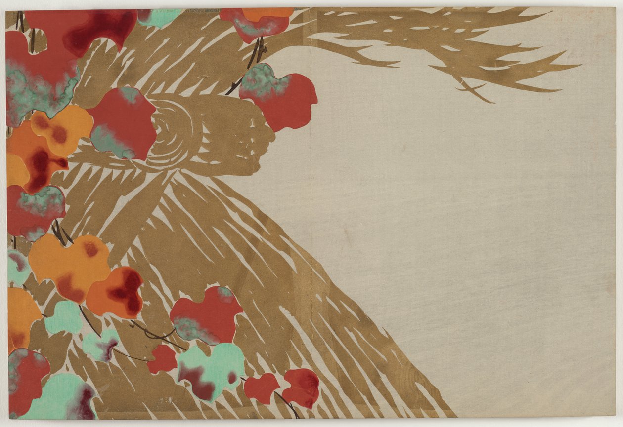 Flowers of a Hundred Worlds (Momoyogusa): Ivy (Tsuta) بواسطة Kamisaka Sekka