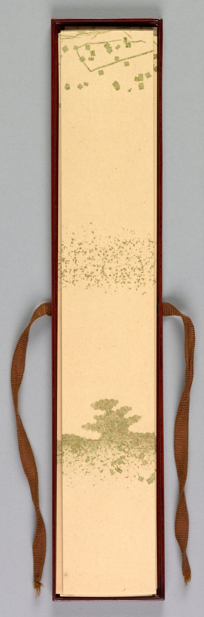 صندوق بطاقة قصيدة ، 1868-1912. بواسطة Kamisaka Sekka