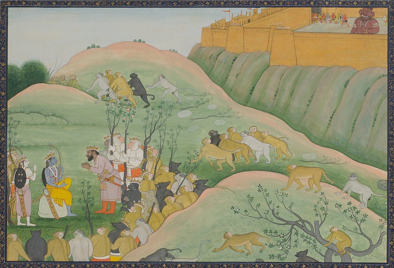 Vibhishana ينحني أمام راما بواسطة Kangra