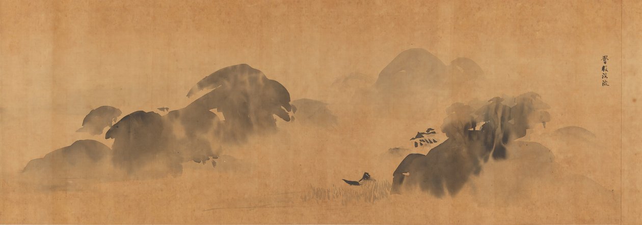 الموضوعات الشهيرة لدراسة الرسم المعروفة باسم حديقة الرسم Gaen ، 1670. بواسطة كانو تانيو