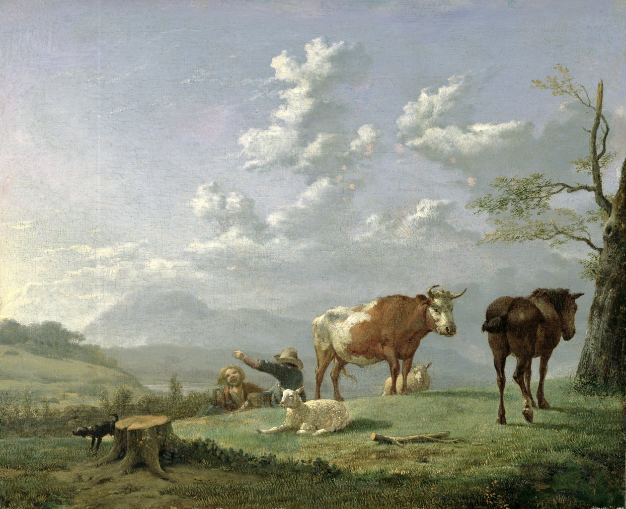 المناظر الطبيعية الرعوية ، ج .1650 بواسطة كاريل دوجاردان