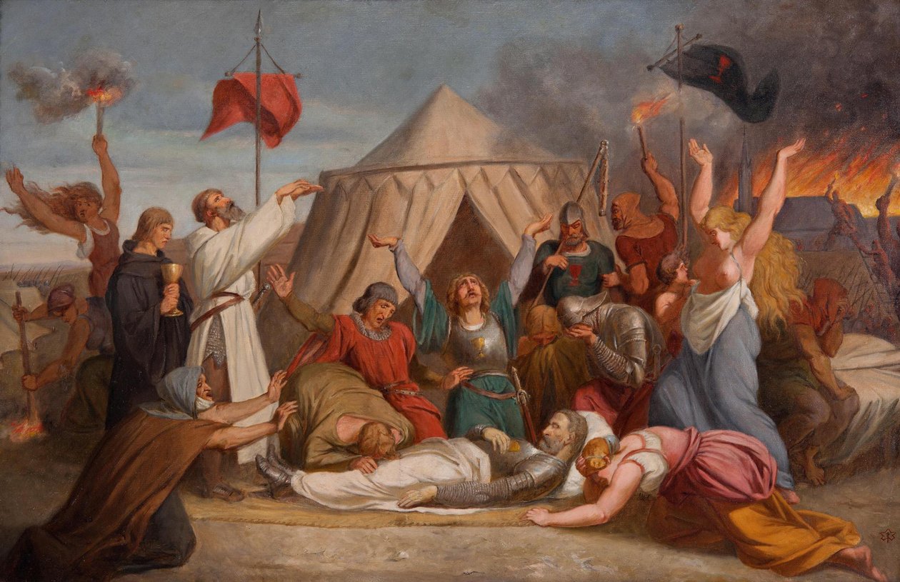 وفاة جون زيزكا ج. 1850 بواسطة كاريل جافوريك