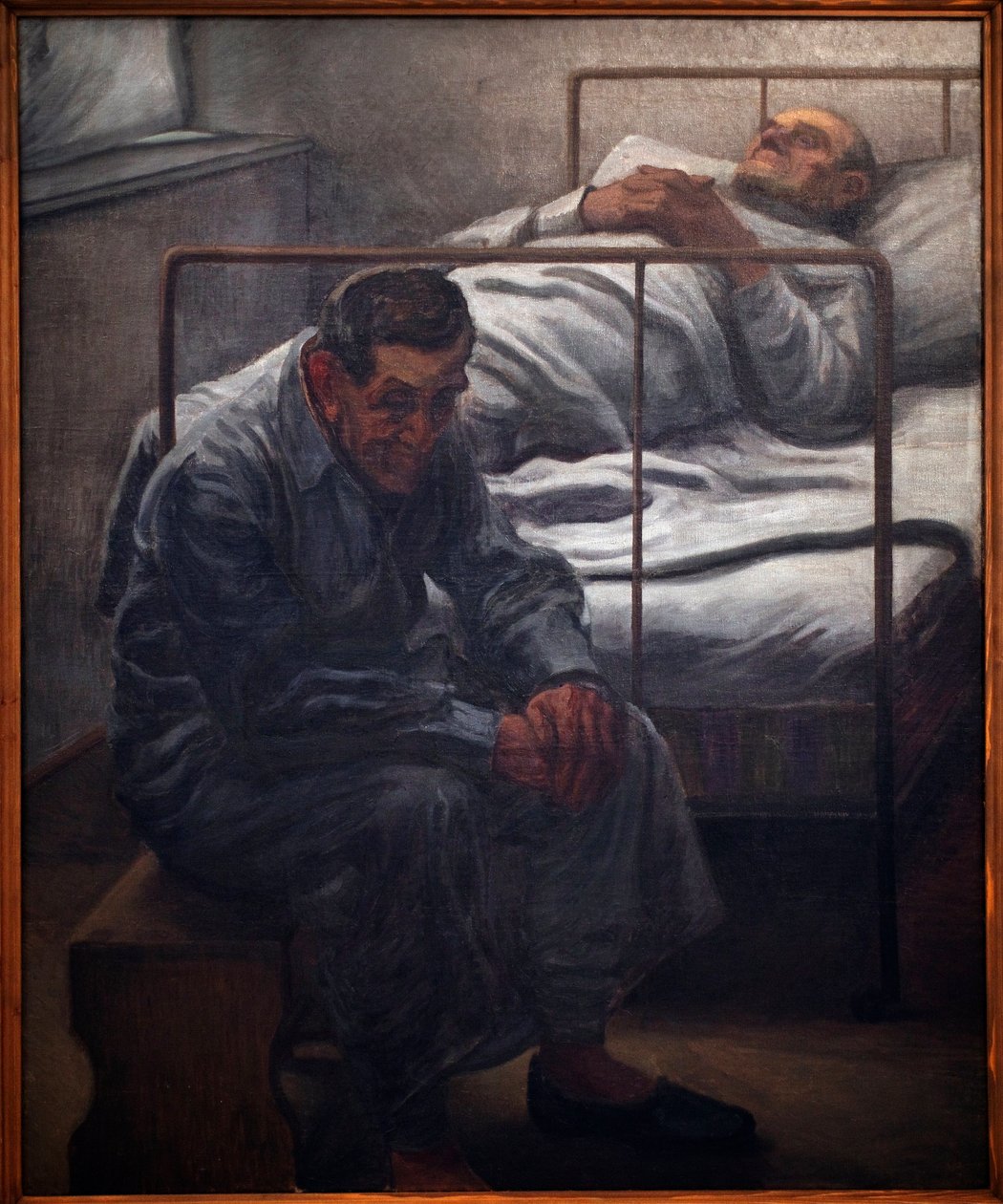 مستشفى. لوحة كاريل ميسلبيك (1874-1915) ، زيت على قماش 1910. الفن التشيكي القرن العشرين. قصر فيلترزني (قصر المعارض) ، براغ (جمهورية التشيك). بواسطة Karel Myslbek