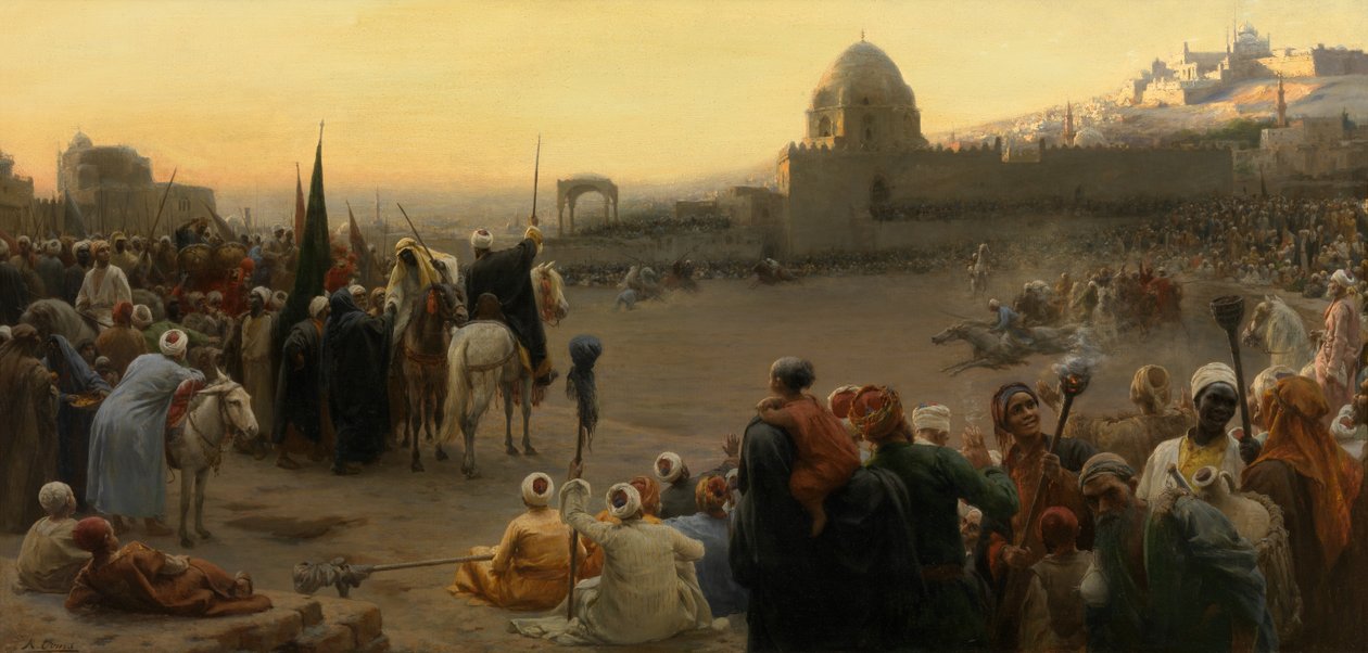 فانتازيا في مصر (زيت على قماش) بواسطة كاريل أومز