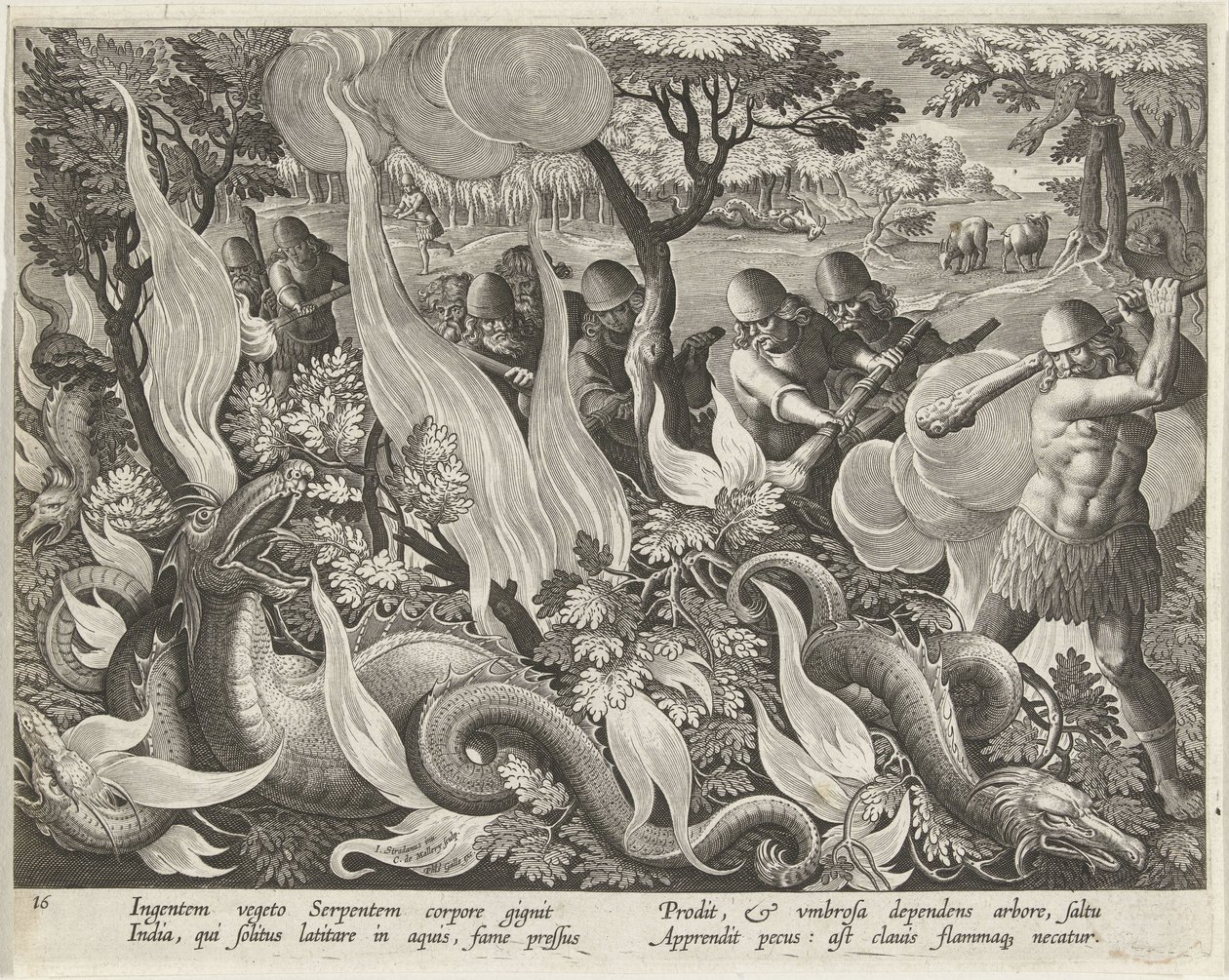 Jacht op waterlangen في الهند Jachttaferelen (عنوان المسلسل) صيد الحيوانات البرية والطيور والأسماك في بيستاري (عنوان السلسلة) بواسطة Karel van Mallery