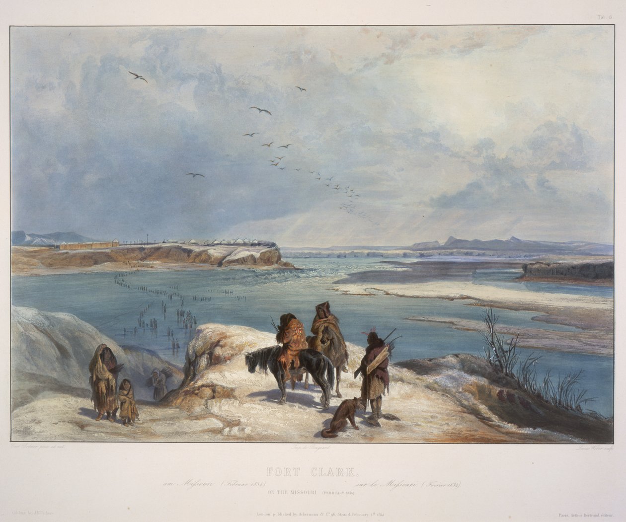 حصن كلارك على ميزوري (فبراير 1834) بواسطة كارل بودمر