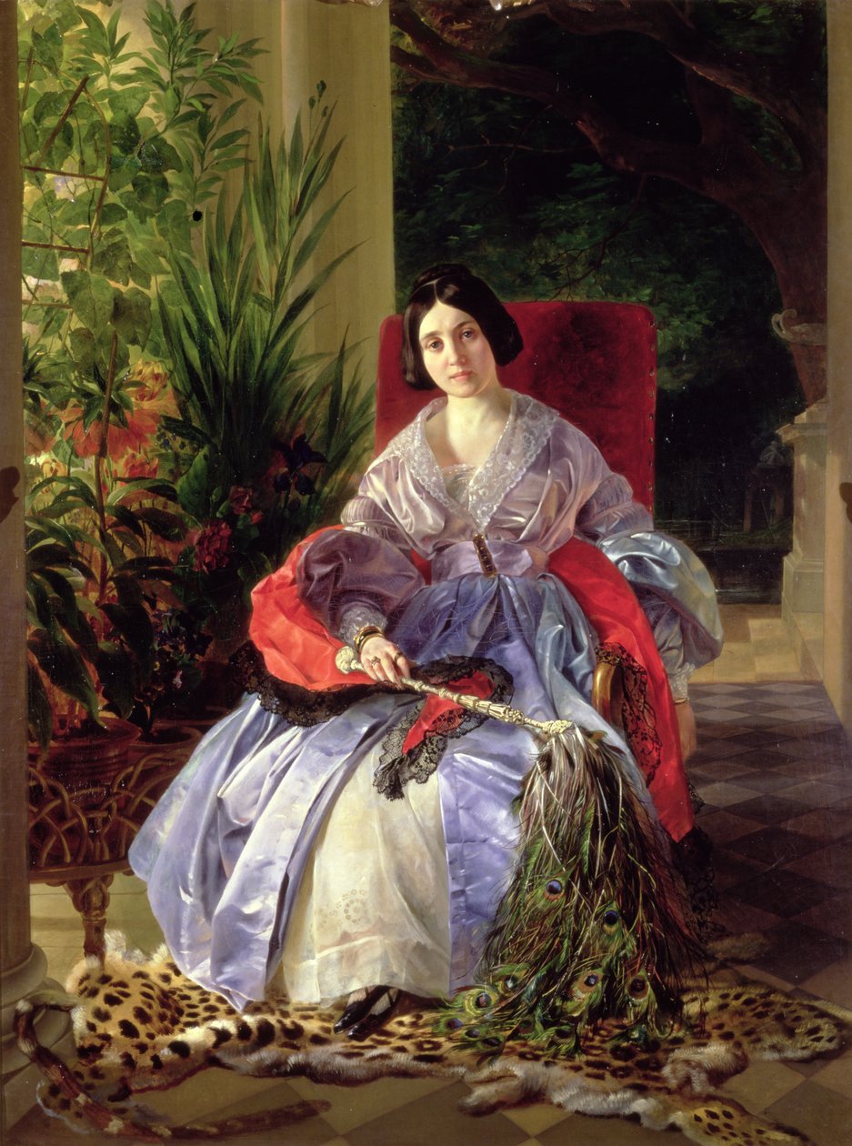صورة للأميرة إليزافيتا بافلوفنا سالتيكوفا (1802-63) 1841 بواسطة كارل بافلوفيتش بريولوف