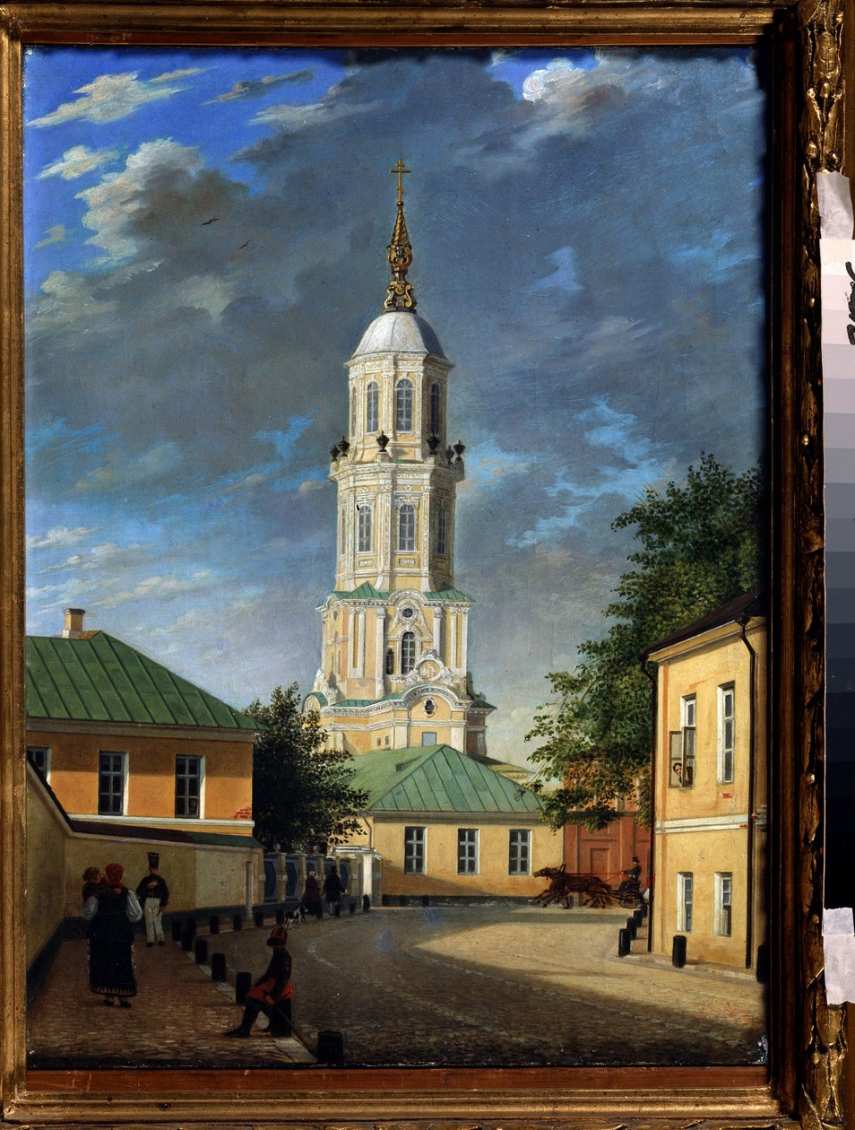 Krivokolenny pereulok a Moscou (Krivokolenny pereulok في موسكو). بينتور دي كارل بتروفيتش بودري (1812-1894). Huile sur Toile ، 55.3 × 39.7 سم بواسطة كارل فريدريك بتروفيتش بودري