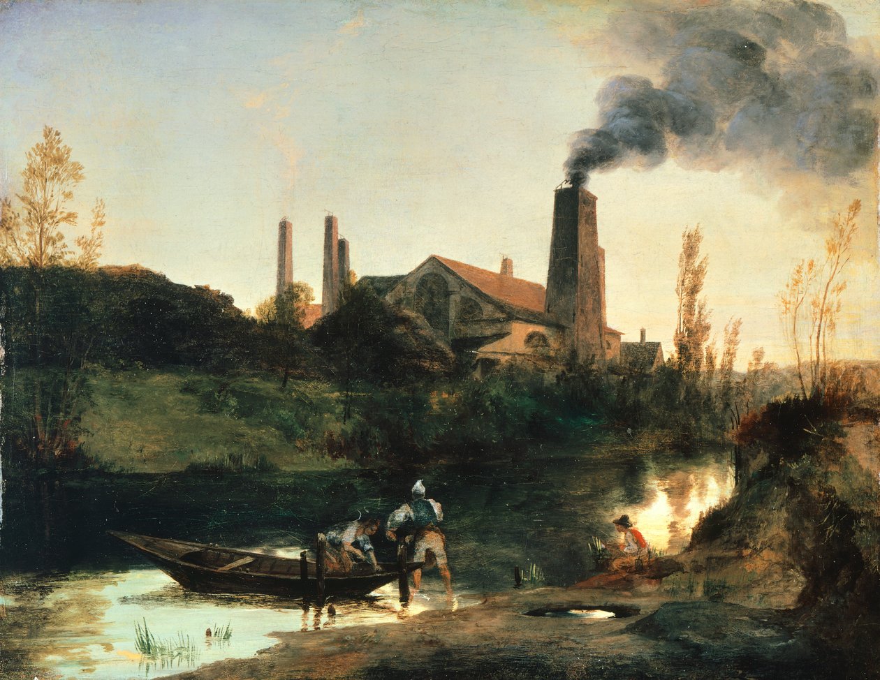 طاحونة إبرسوالد ، حوالي عام 1830 ، بواسطة تشارلز بلشين (1798-1840) ، زيت ، 25 × 33 سم بواسطة كارل بلشين