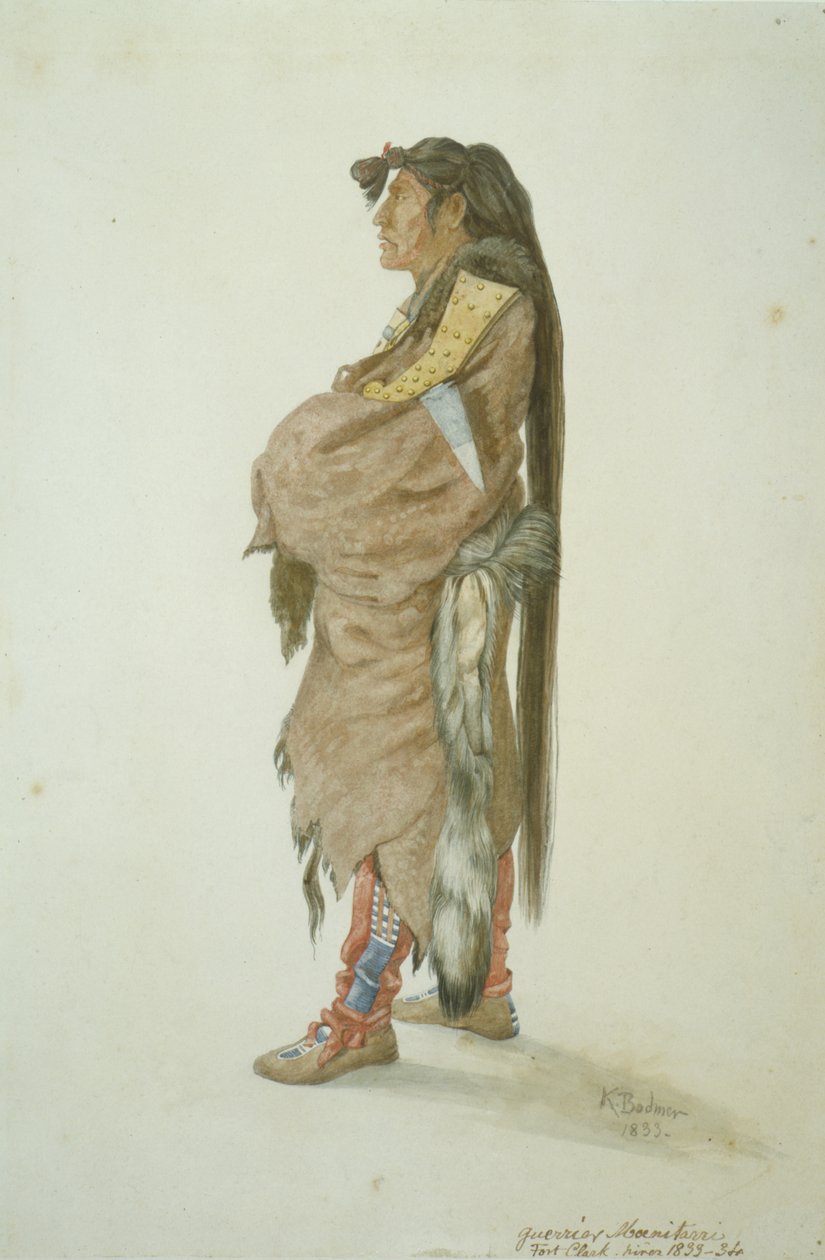 Ahschpsa Masihichsi, a Hidatsa man بواسطة كارل بودمر