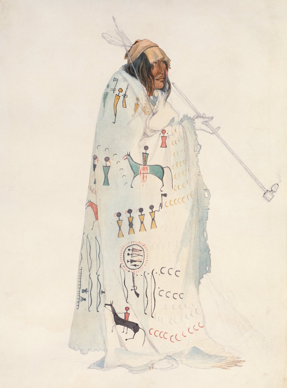 Piegan Blackfeet Man بواسطة كارل بودمر