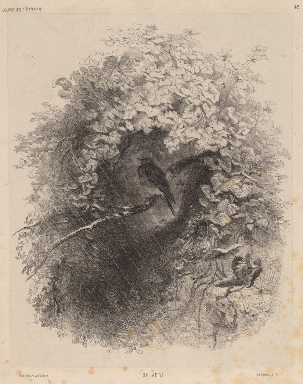 مأوى ، 1858. بواسطة كارل بودمر