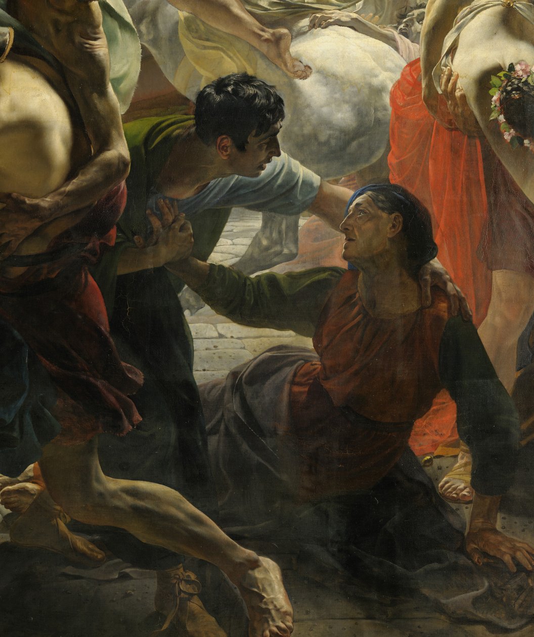 تفاصيل اليوم الأخير من بومبي (بواسطة كارل بريولوف ، 1833 ، المتحف الروسي) بواسطة كارل بافلوفيتش بريولوف