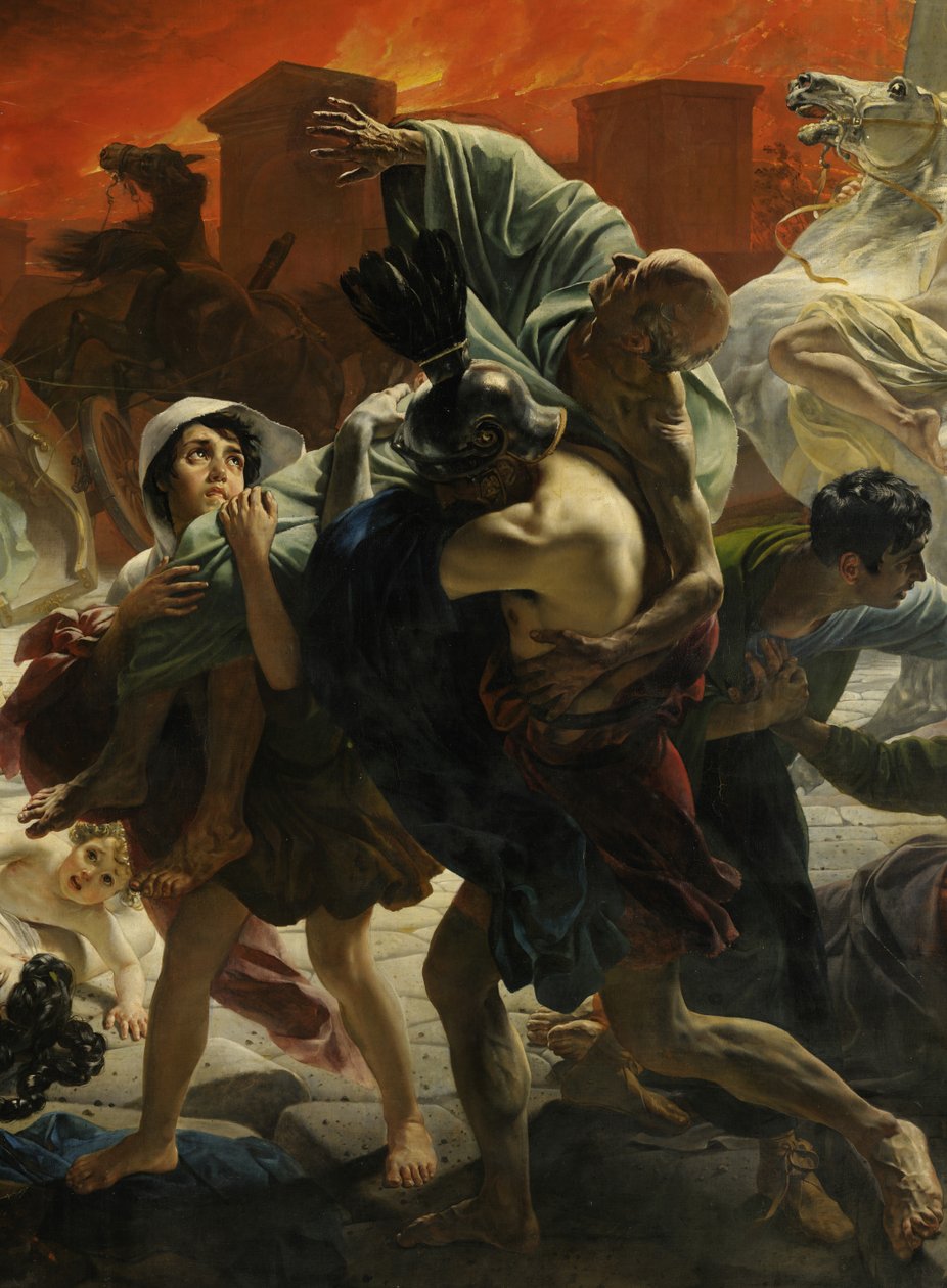 تفاصيل اليوم الأخير من بومبي (بواسطة كارل بريولوف ، 1833 ، المتحف الروسي) بواسطة كارل بافلوفيتش بريولوف